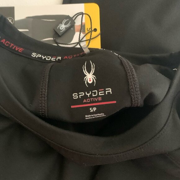 Spyder Ladies' Long Sleeve Active Top Black Size Small Nylon Spandex NWT - Picture 9 of 15